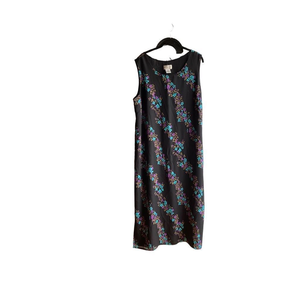Outfit JPR, women’s floral, print, black maxi, dress size XL